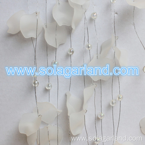 Acrylic Flower Beaded Garland For Wedding Decor